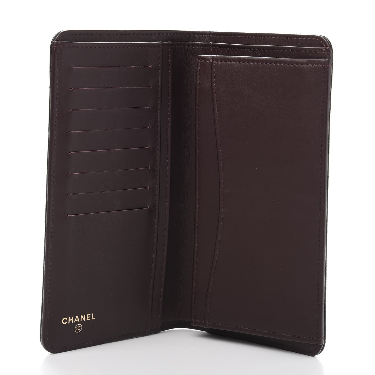 Caviar Quilted Yen Wallet Black