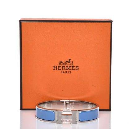Hermes Enamel Narrow Clic Clac H Bracelet PM Bleu Transat 5 of 5