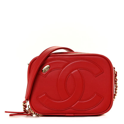 Chanel Lambskin CC Mania Camera Case Red 1 of 8