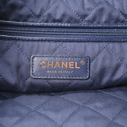 Chanel Shiny Calfskin Quilted Small Chanel 22 Navy 7 of 11