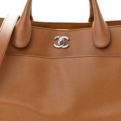 Chanel Caviar Medium Cerf Executive Shopper Tote Dark Beige 7 of 12