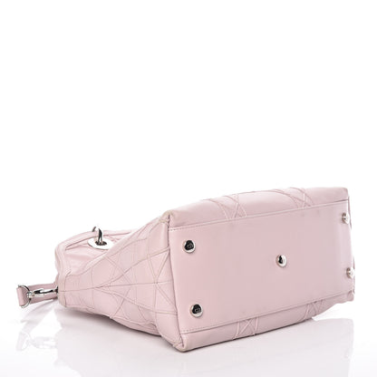 Christian Dior Lambskin Cannage Medium Granville Tote Pink 5 of 28