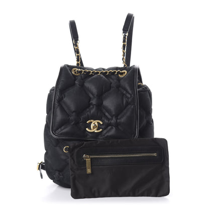 Chanel Iridescent Calfskin Quilted Chesterfield Backpack Black 1 of 10