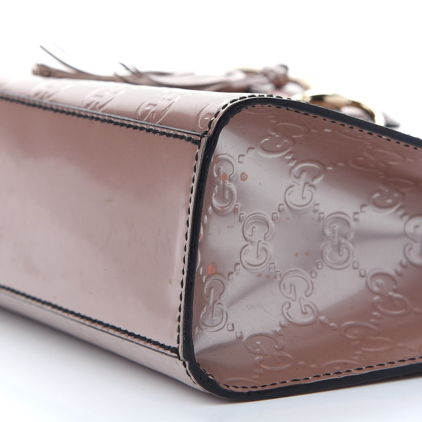 Shine Guccissima Medium Emily Chain Shoulder Bag Dark Cipria