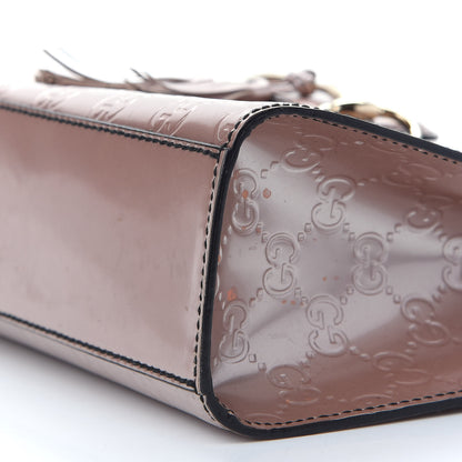 Gucci Shine Guccissima Medium Emily Chain Shoulder Bag Dark Cipria 8 of 8