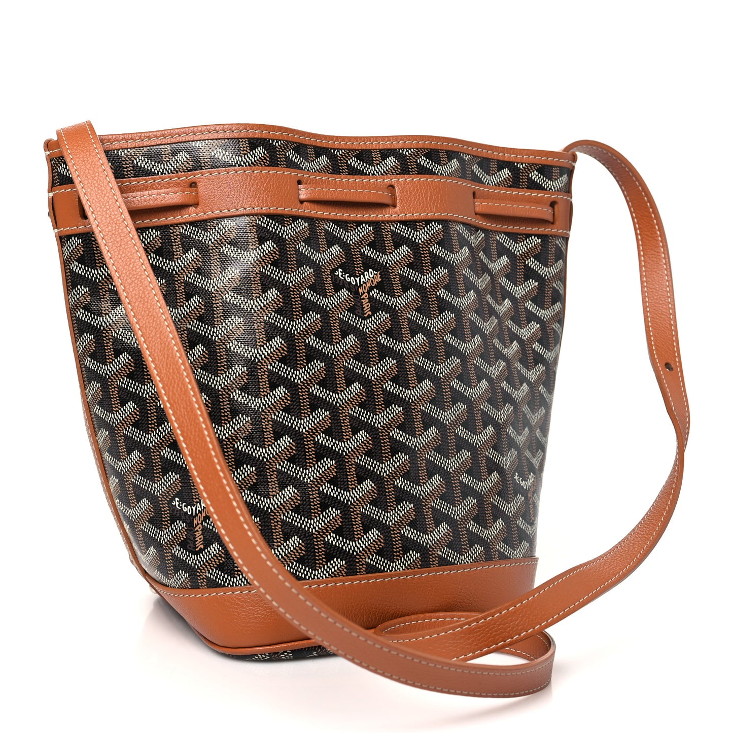 Goyardine Petit Flot Bucket Bag PM Black Gold