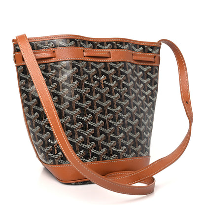 Goyard Goyardine Petit Flot Bucket Bag PM Black Gold 3 of 9