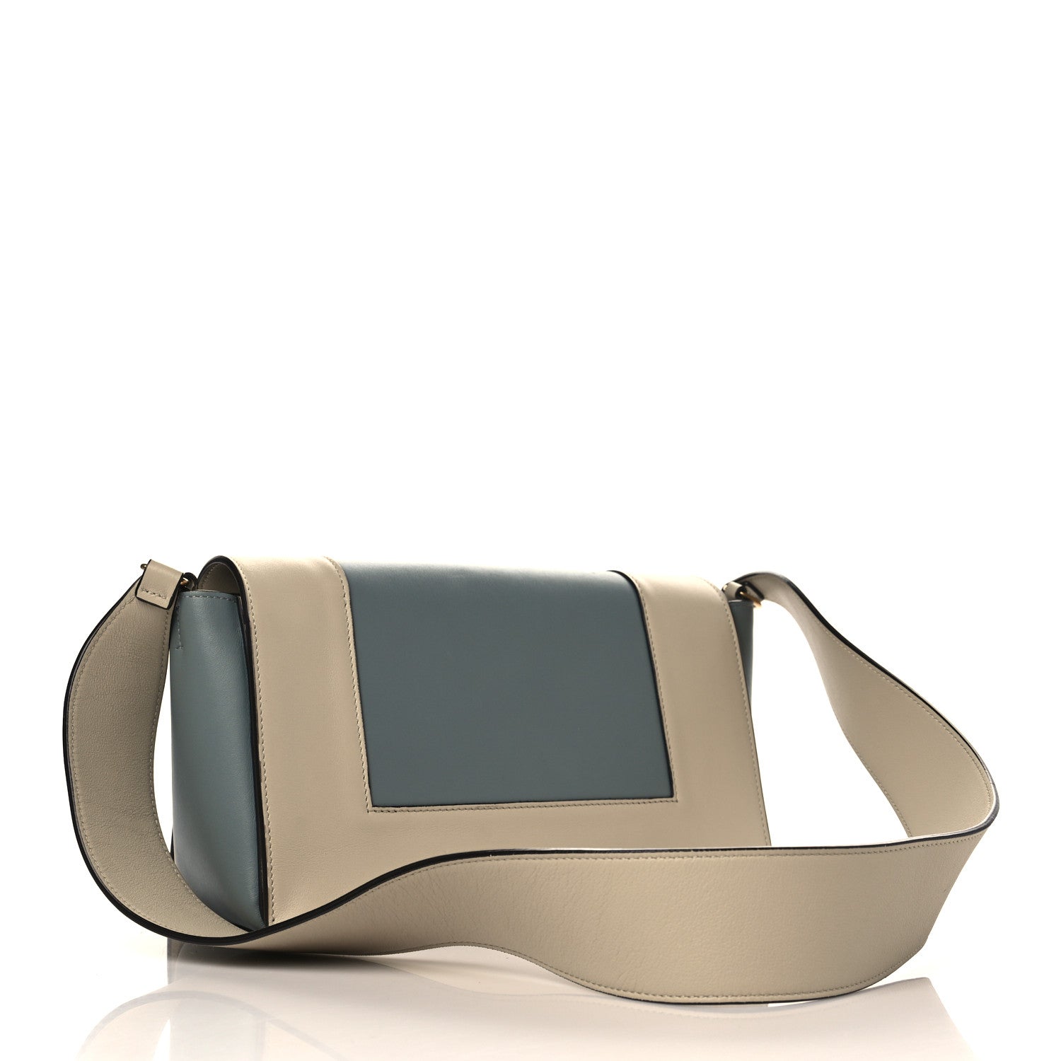 Celine Shiny Smooth Calfskin Medium Frame Shoulder Bag Grege Storm 3 of 10