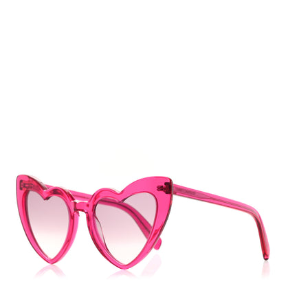 Saint Laurent Acetate Heart Frame Loulou SL181 Sunglasses Pink 1 of 8