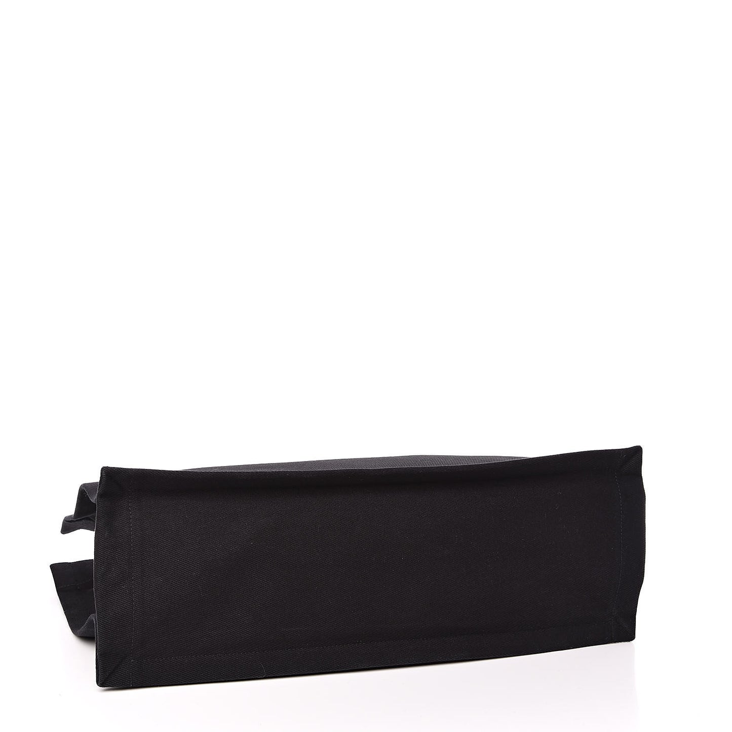 Linen Calfskin Rive Gauche Tote Black