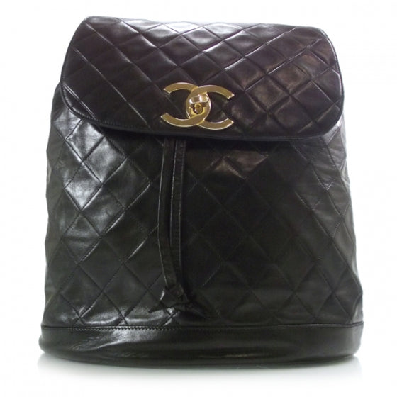 Chanel Lambskin Large Backpack Black 1 of 12
