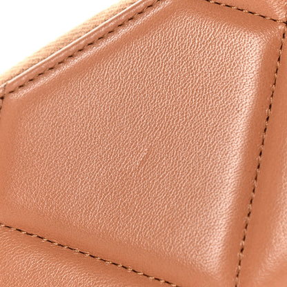 Chanel Lambskin Quilted Chanel 19 Zip Around Coin Purse Wallet Brown 8 of 8