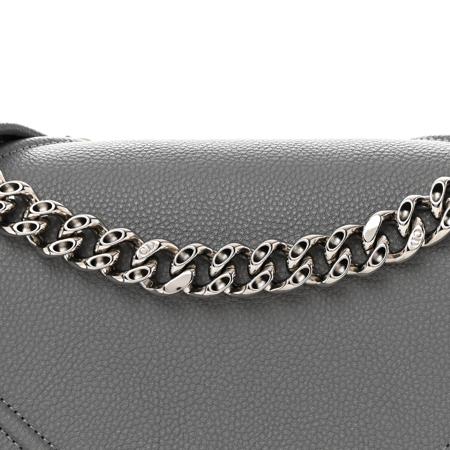 Christian Dior Grained Calfskin Medium Diorama Flap Bag Gris 8 of 12