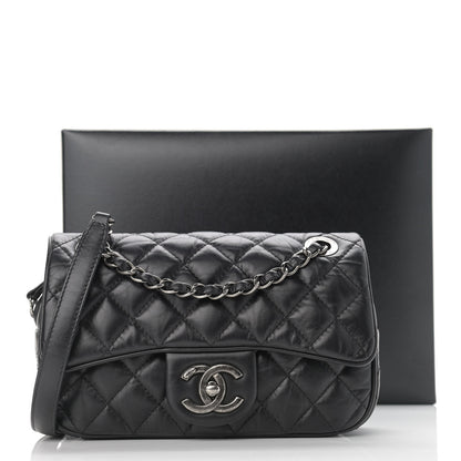 Chanel Aged Calfskin Quilted Small Easy Flap Black 11 of 11