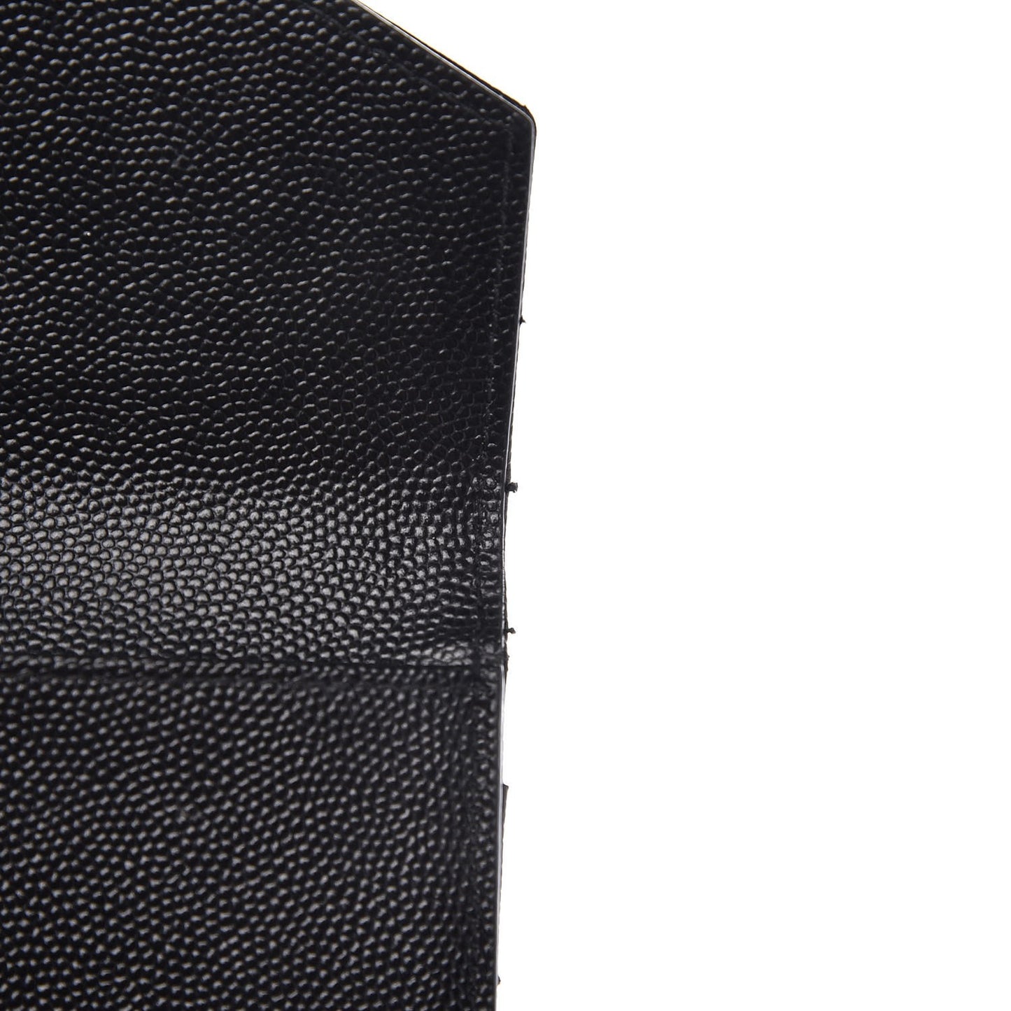 Grain De Poudre Matelasse Chevron Small Monogram Passport Case Black