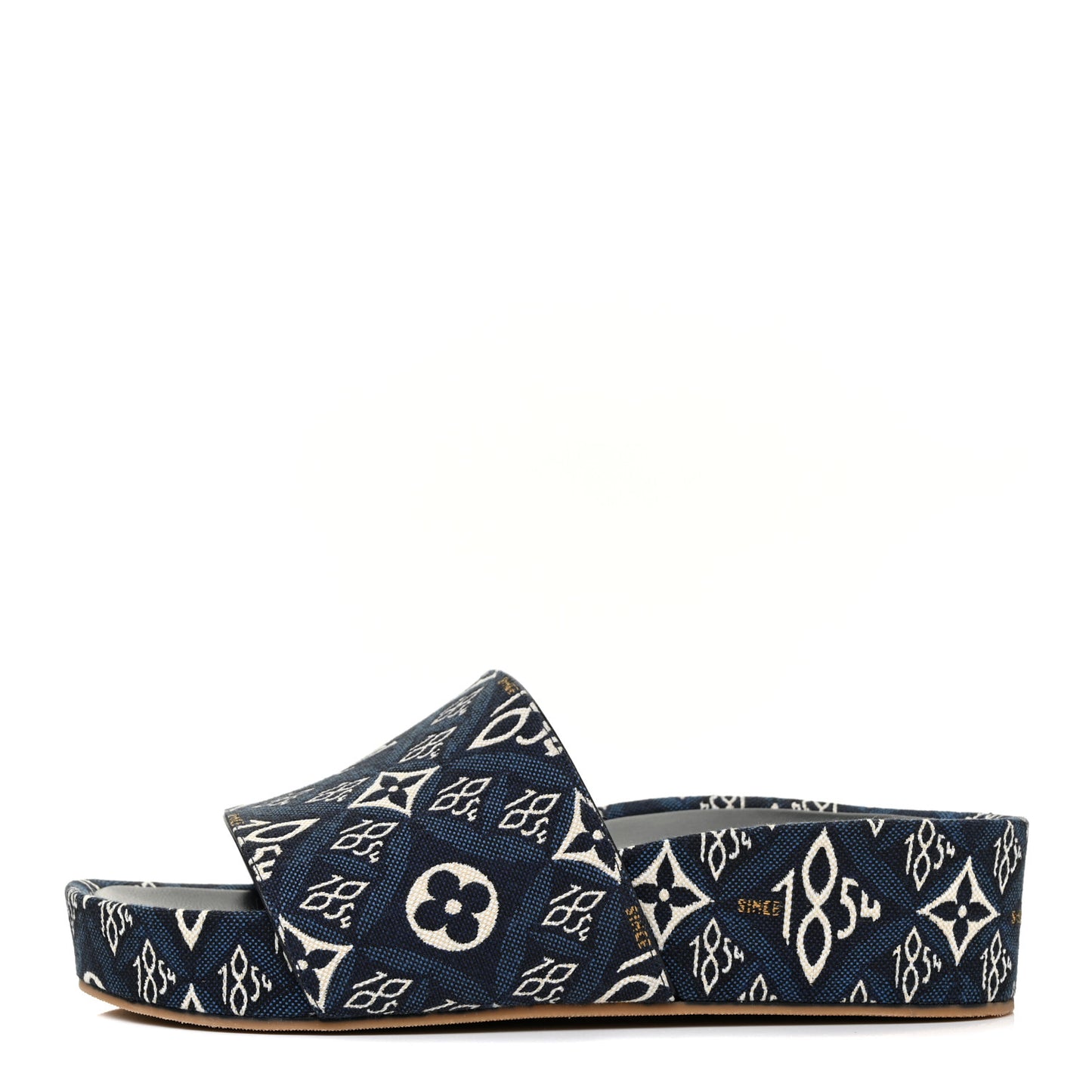 Canvas Since 1854 Jumbo Flatform Mule Sandals 37.5 Blue