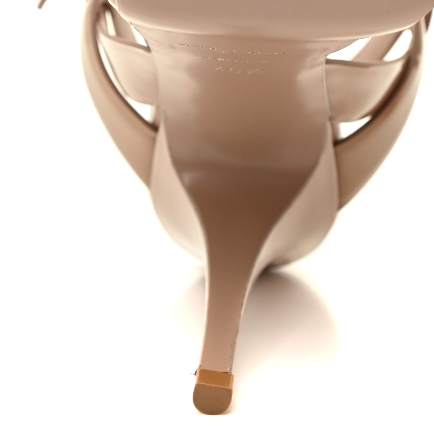 Saint Laurent Patent Tribute 75 Platform Sandals 40.5 Soft Nude 7 of 12