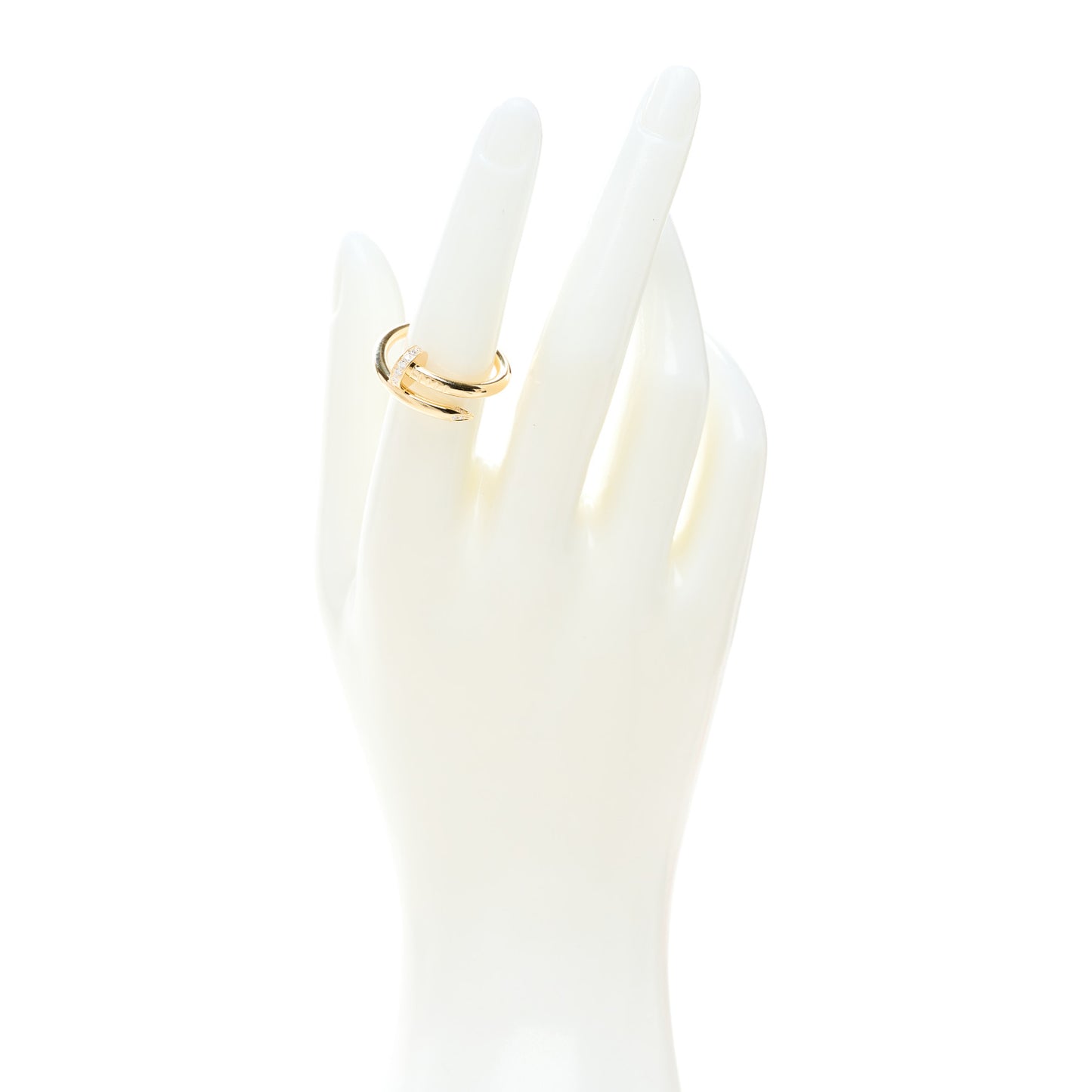 18K Yellow Gold Diamond Juste Un Clou Ring 54 6.75