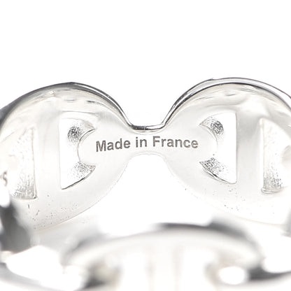 Hermes Sterling Silver PM Chaine d'Ancre Enchainee Band Ring 50 5.25 4 of 6