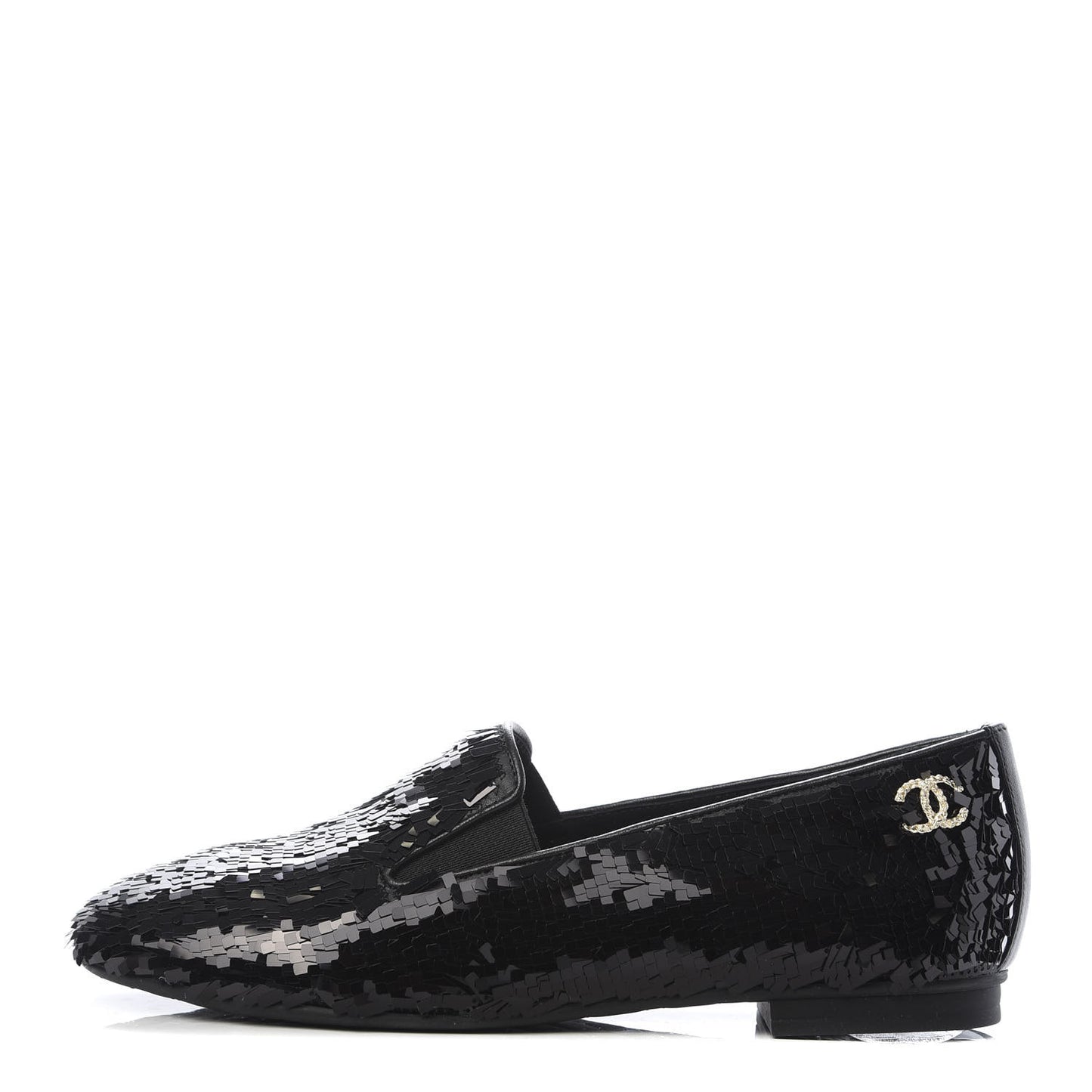 Sequin CC Loafers 37 Black