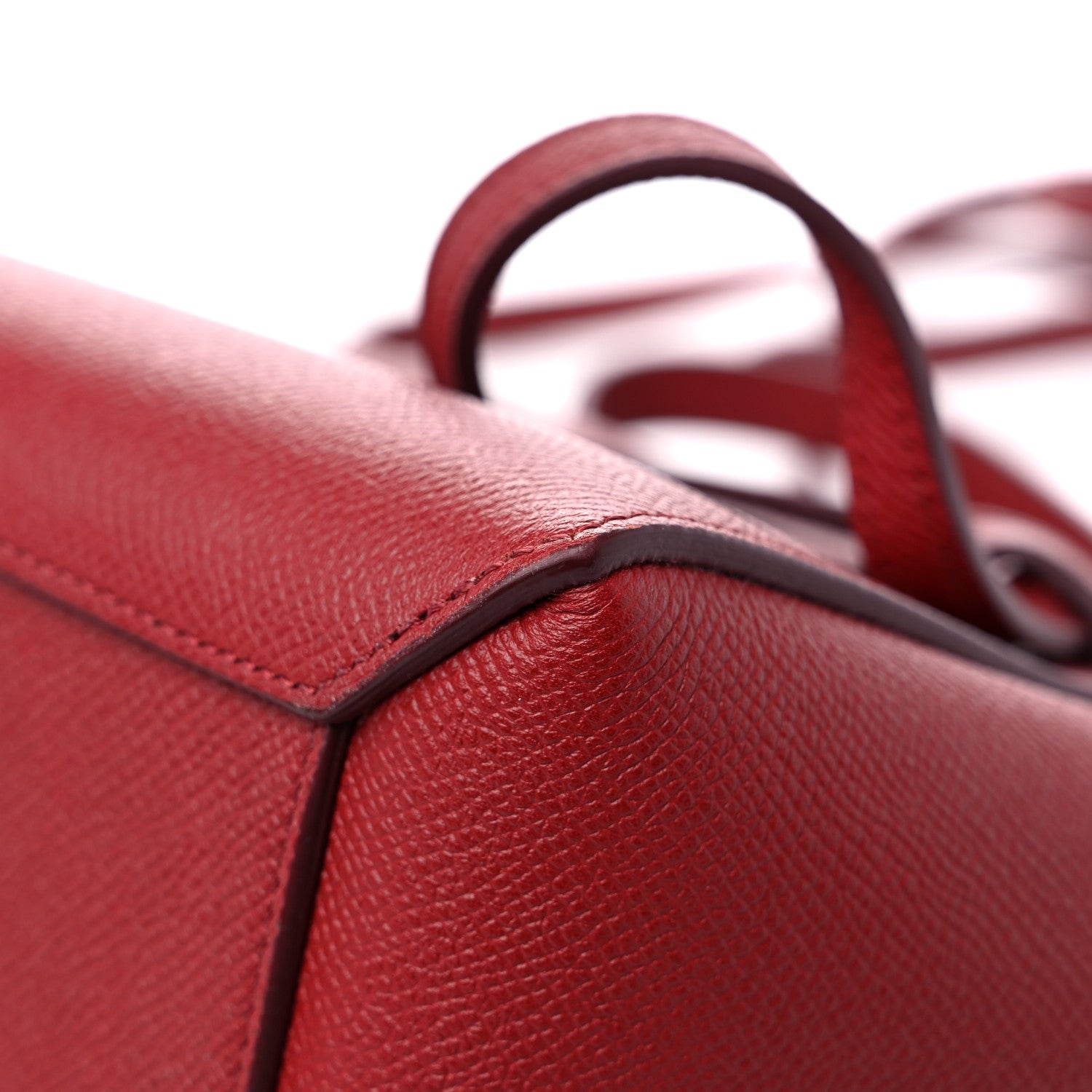 Celine Grained Calfskin Nano Belt Bag Ruby 9 of 11