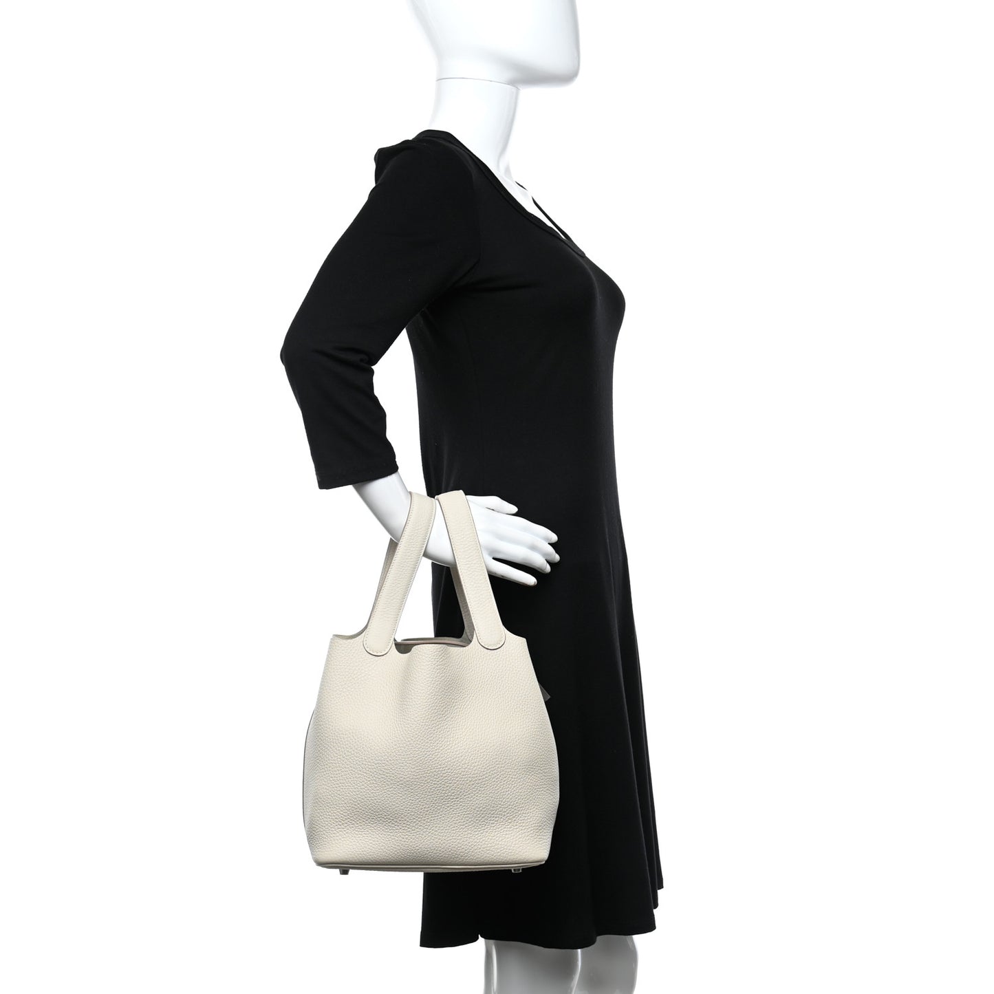 Taurillon Clemence Picotin Lock 22 MM Craie