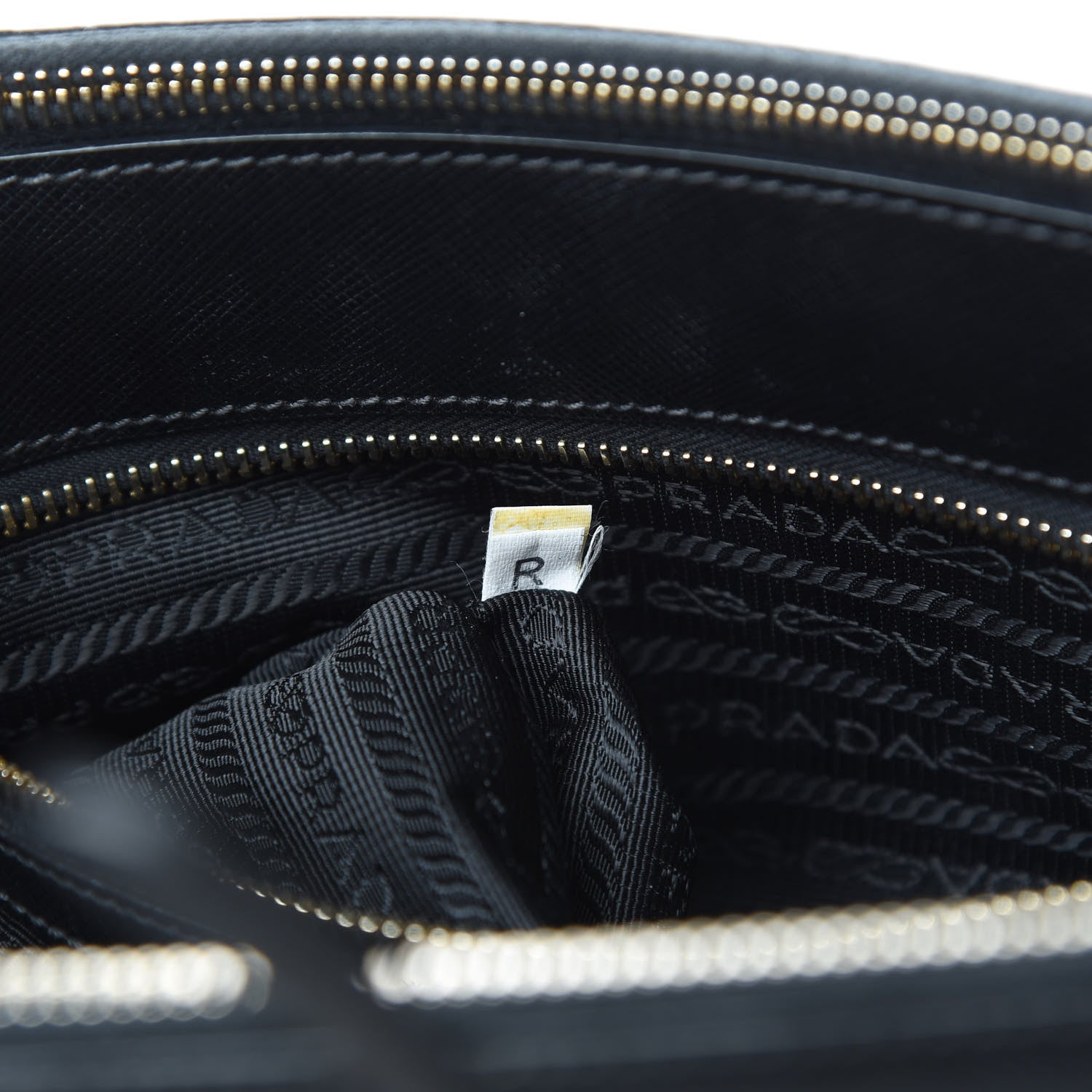 Prada Saffiano Medium Galleria Double Zip Tote Black 10 of 17
