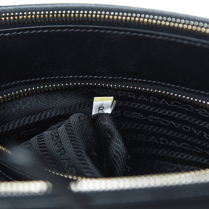 Prada Saffiano Medium Galleria Double Zip Tote Black 10 of 17