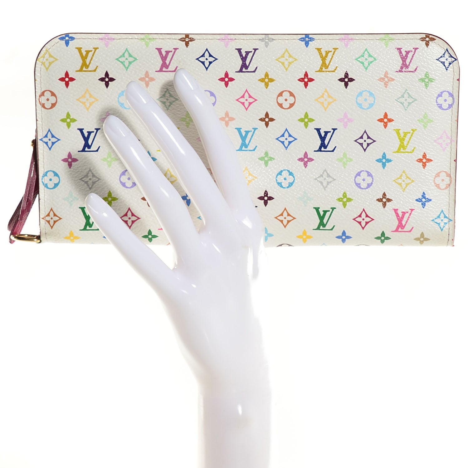Louis Vuitton Monogram Multicolor Insolite Wallet White Eglantine 2 of 8