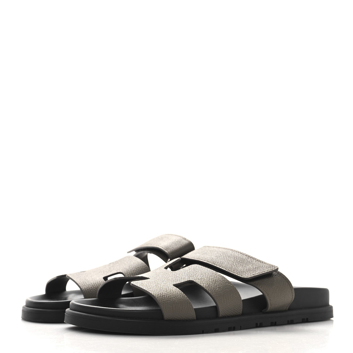 Hermes Epsom Womens Chypre Sandals 39 Etoupe 4 of 9