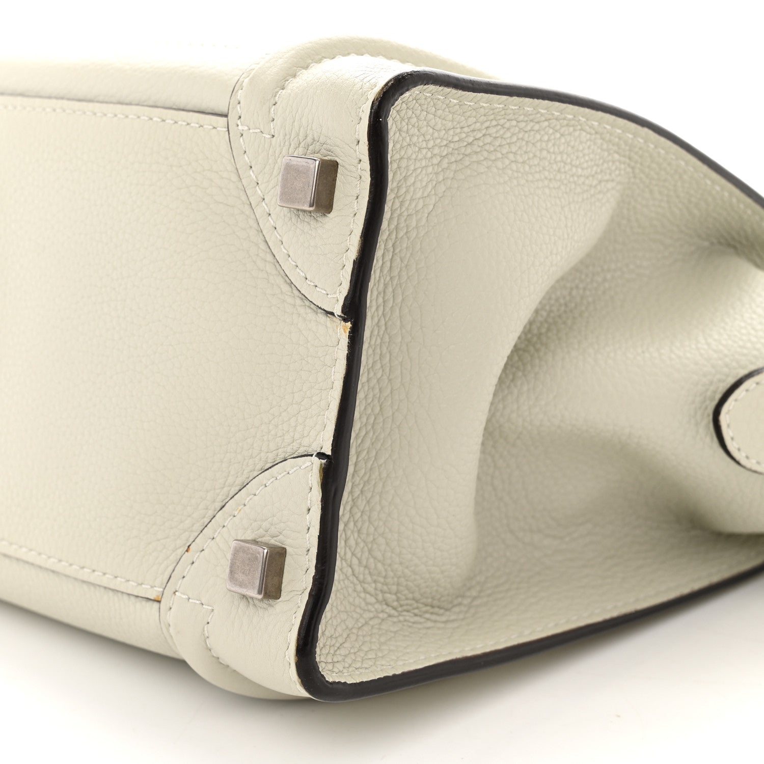 Celine Drummed Calfskin Micro Luggage Lune 9 of 12