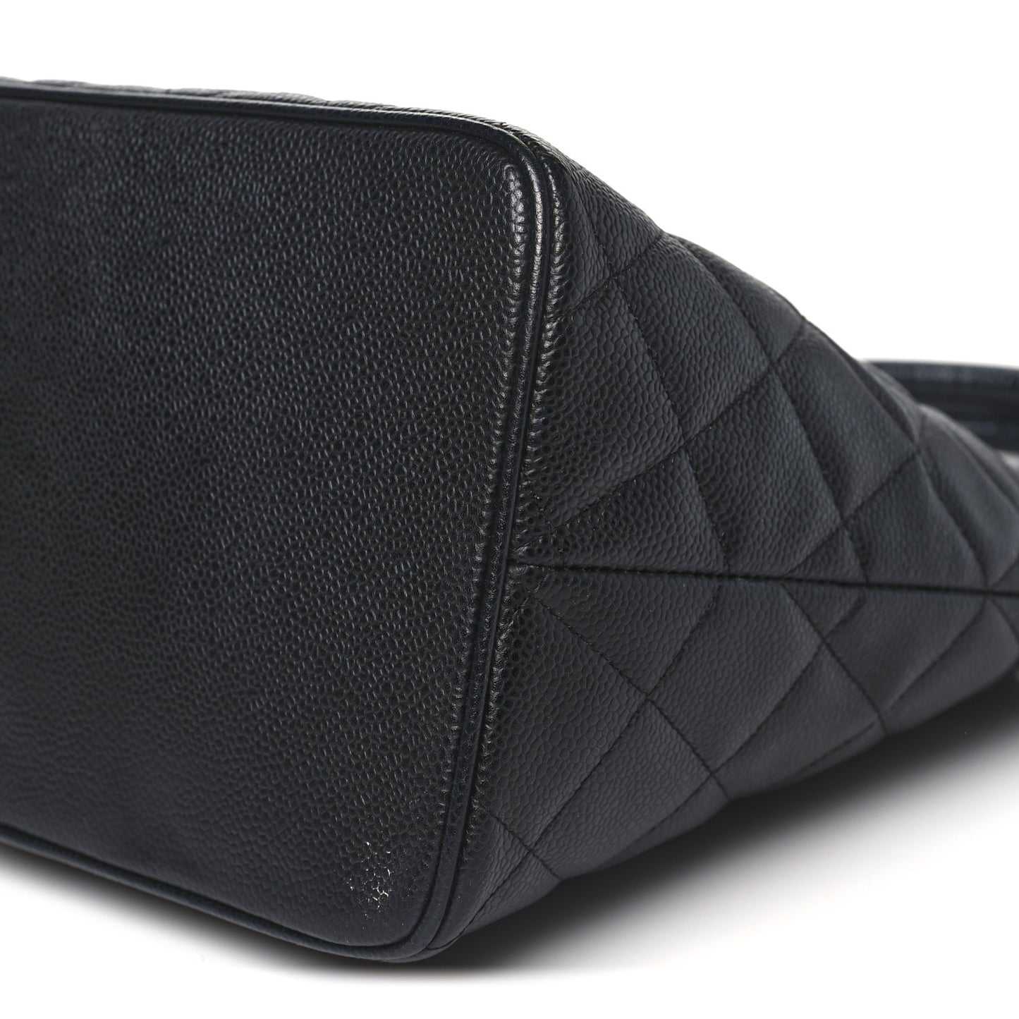 Caviar Quilted Medallion Tote Black