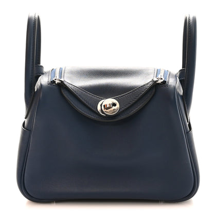 Hermes Swift Verso Mini Lindy 20 Bleu Navy Terre Battue 1 of 10