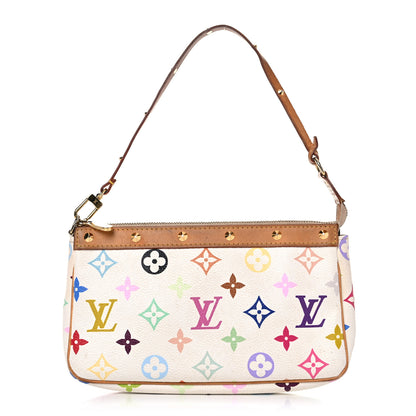 Louis Vuitton Monogram Multicolor Pochette Accessories White 1 of 23