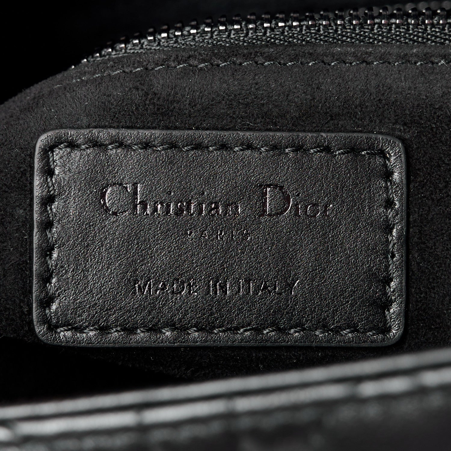 Christian Dior Lambskin Cannage Large Lady Dior Black 6 of 11