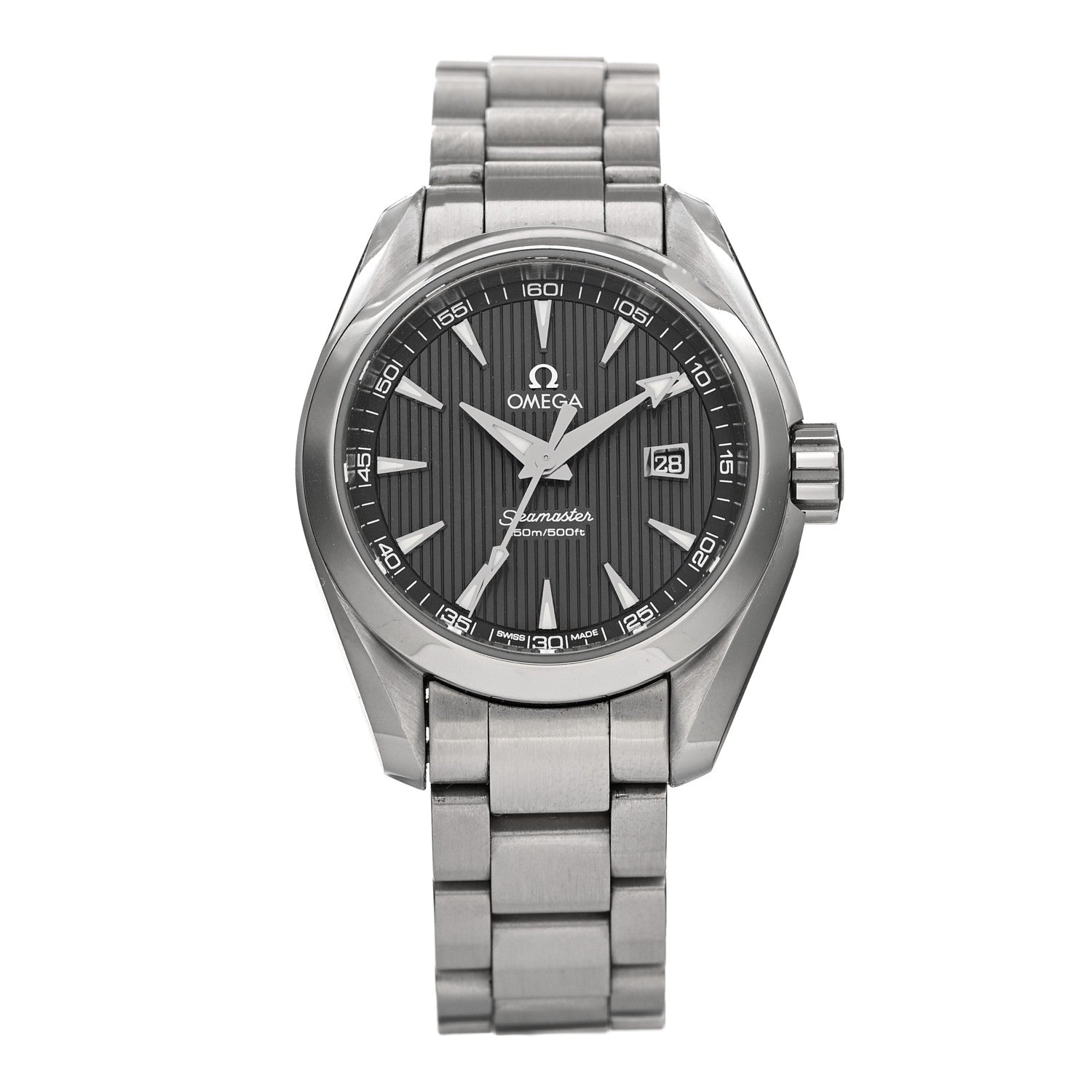 Omega Stainless Steel 30mm Seamaster Aqua Terra 150M Seamaster Quartz Watch Grey 231.10.30.60.06.001 1 of 5