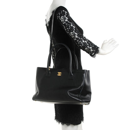 Chanel Calfskin Cerf Executive Shopper Tote Black 2 of 7