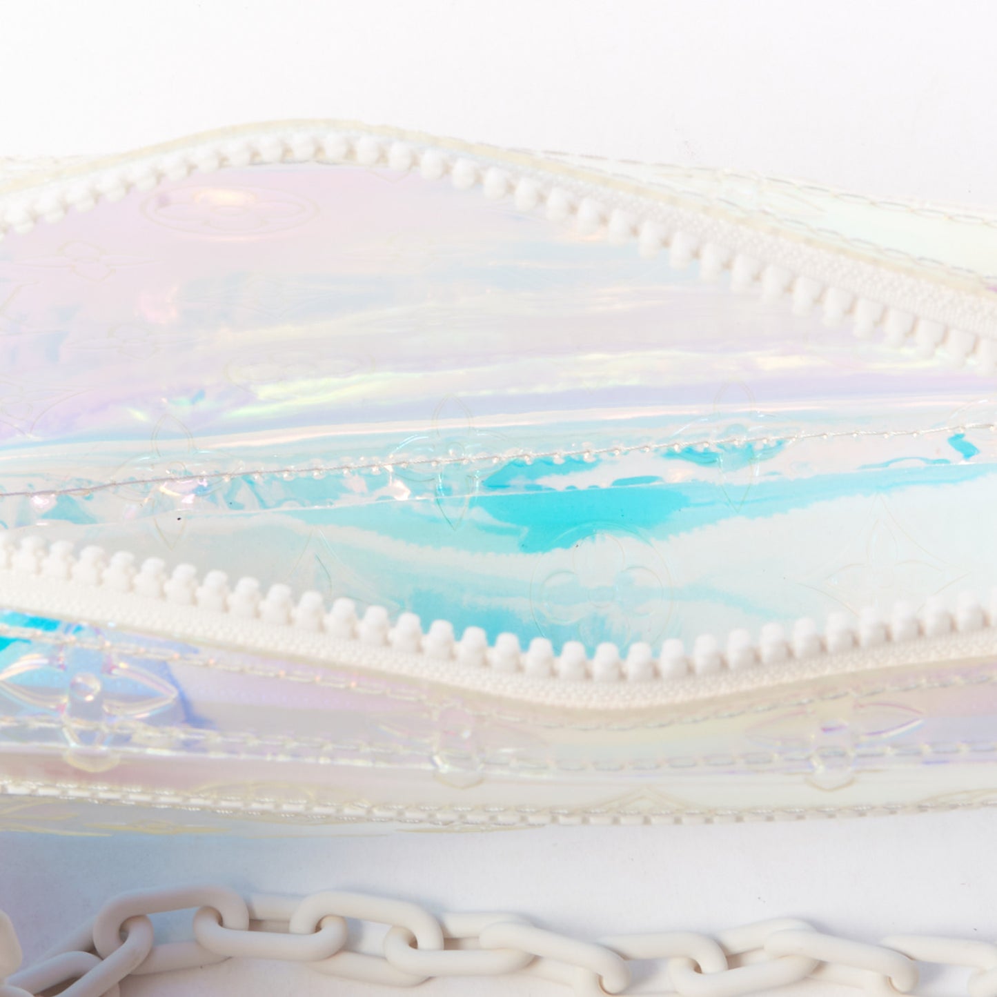 PVC Monogram Pochette Volga Iridescent Prism