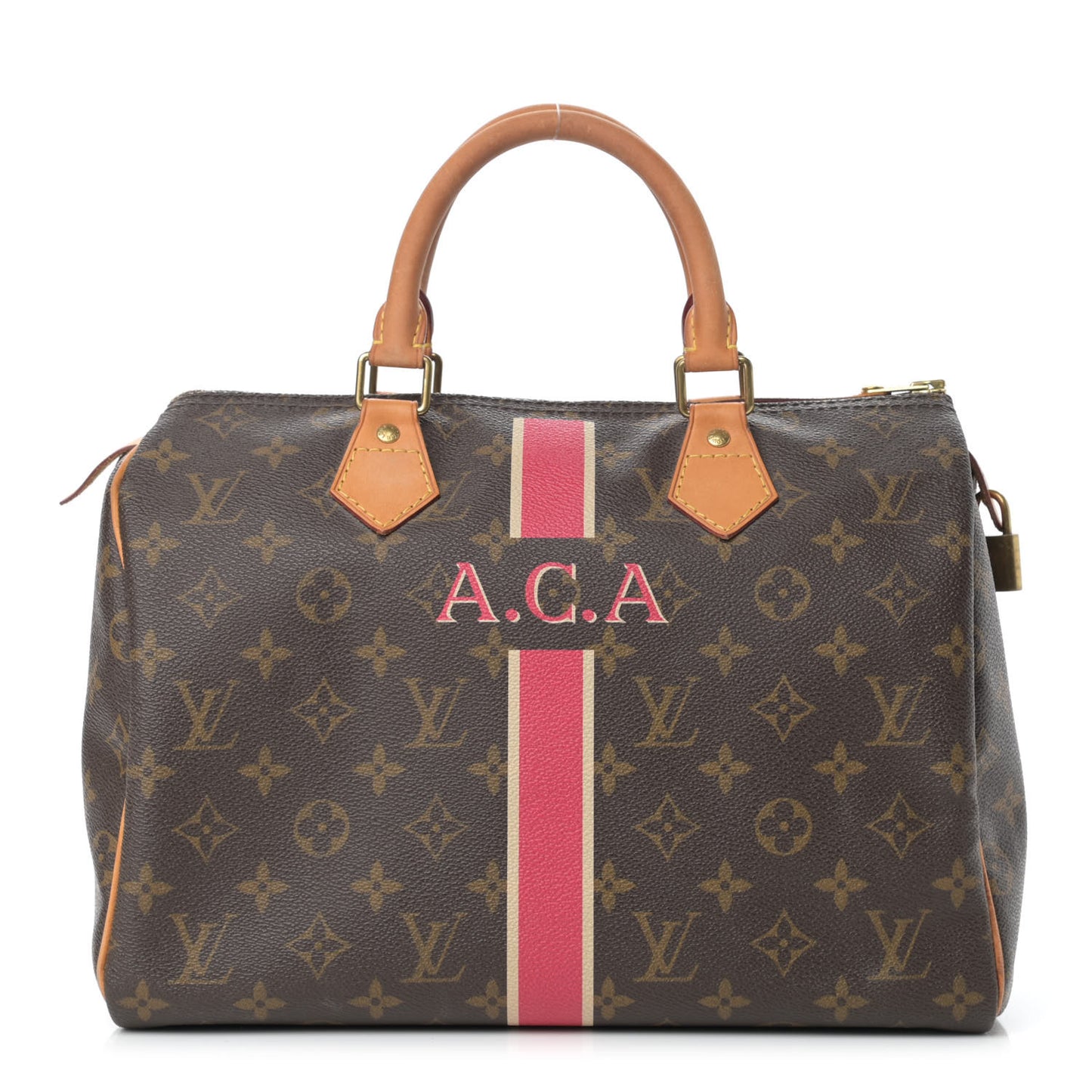 Monogram My LV Heritage Speedy 30 Fuchsia Ivory
