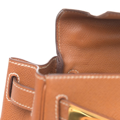 Hermes Courchevel Kelly Retourne 28 Gold 14 of 22