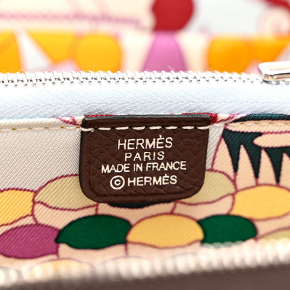 Hermes Epsom Silk'in Compact Wallet Chocolate 6 of 7