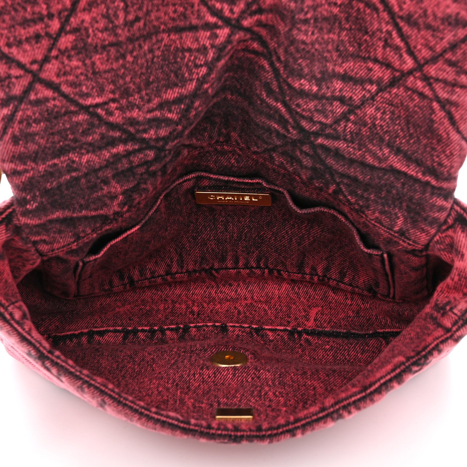 シャネルバック Chanel Washed Denim Quilted Medium Chanel 19 Flap Pink 1469332