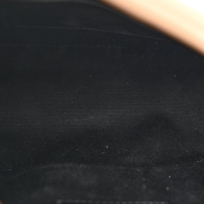 Saint Laurent Lambskin Quilted Toy Loulou Puffer Monogram Chain Satchel Dark Beige 5 of 19