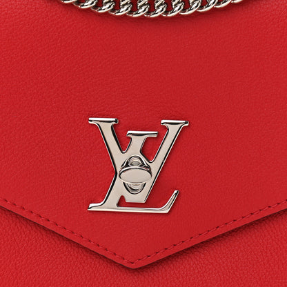 Louis Vuitton Soft Calfskin Mylockme Chain Bag BB Rubis 8 of 11