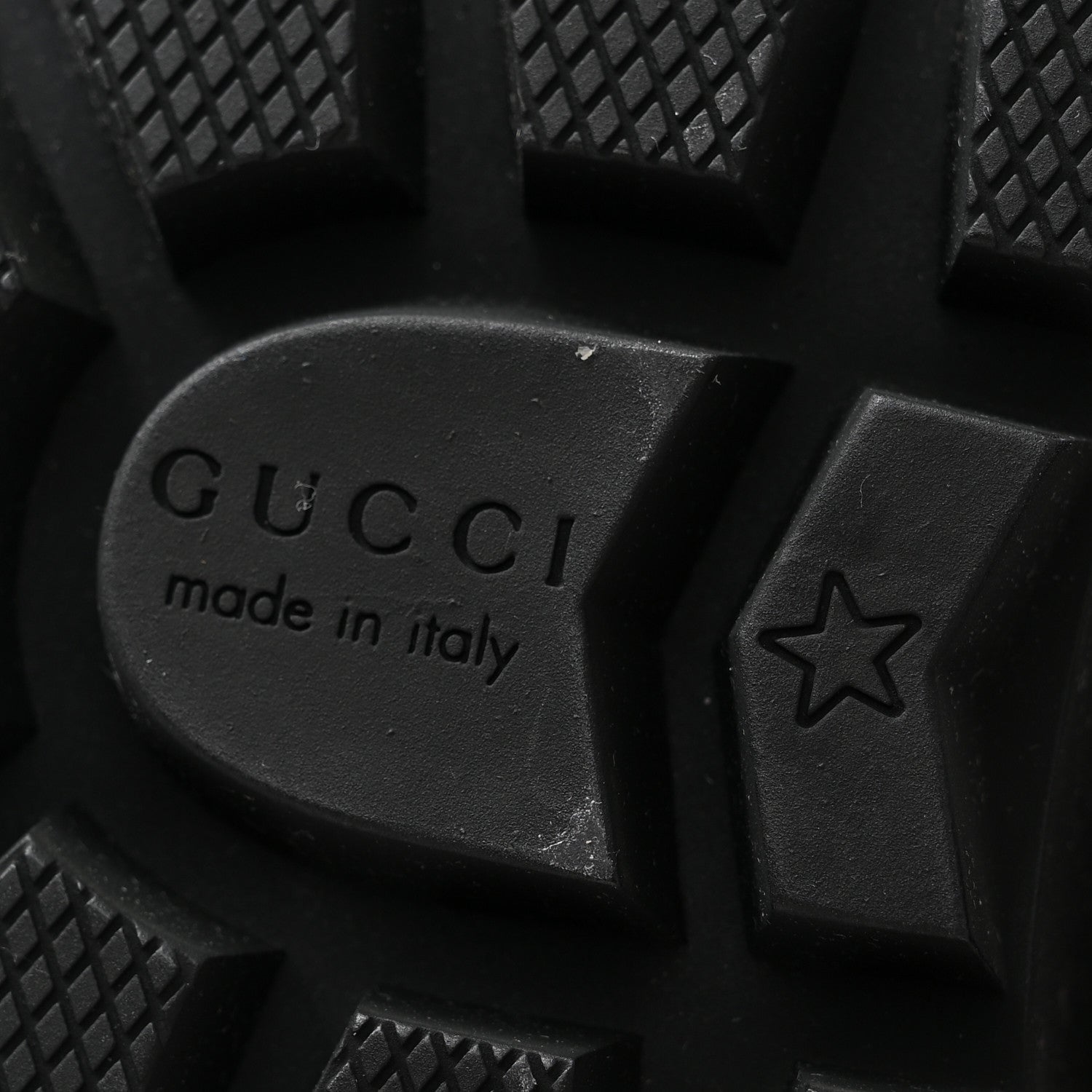 Gucci Calfskin Sylvie Web Womens Lace Up Combat Boots 37.5 Black 7 of 9