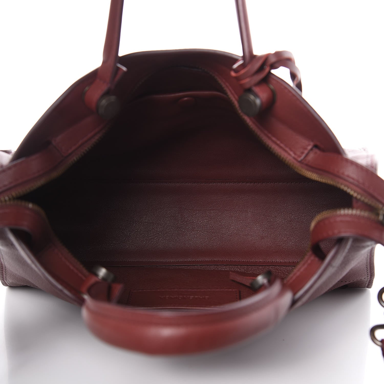Balenciaga Veau Soyeux Perforated Blackout Hardware S City Rouge Bordeaux 5 of 10
