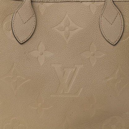 Louis Vuitton Empreinte Monogram Giant Neverfull MM Tourterelle 8 of 17
