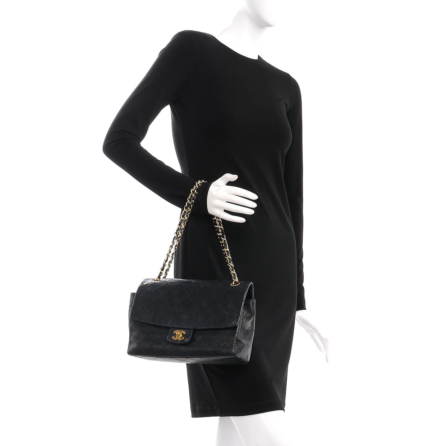 Chanel Lambskin Medium Single Flap Black 3 of 11