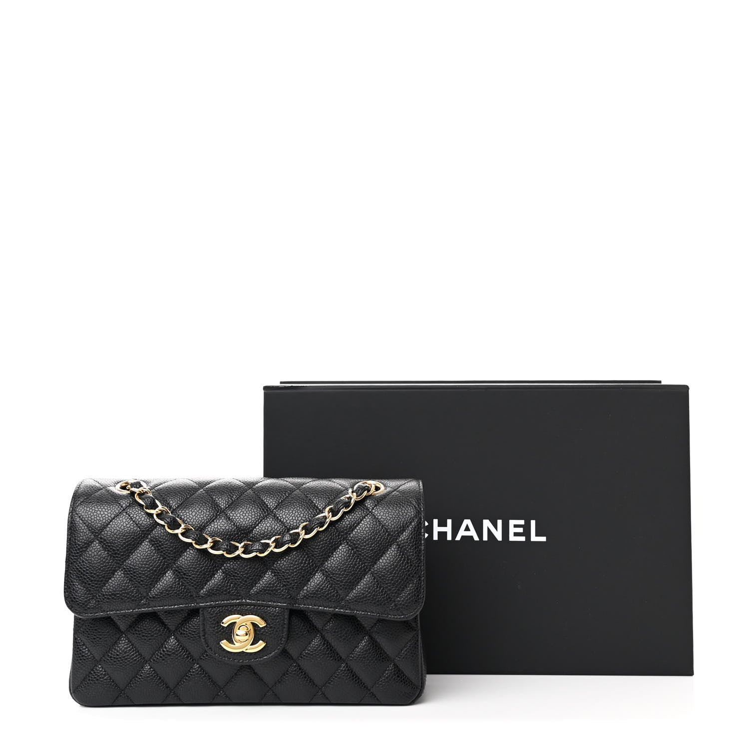 Chanel Caviar Quilted Small Double Flap Black 12 of 12