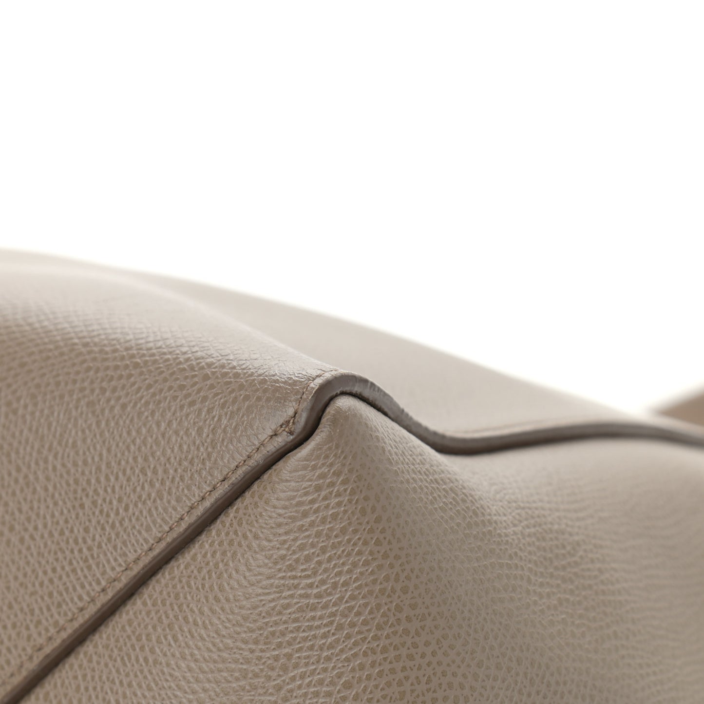 Grained Calfskin Small Horizontal Cabas Phantom Taupe